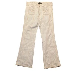 Veronica Beard Cream High Rise Jeans